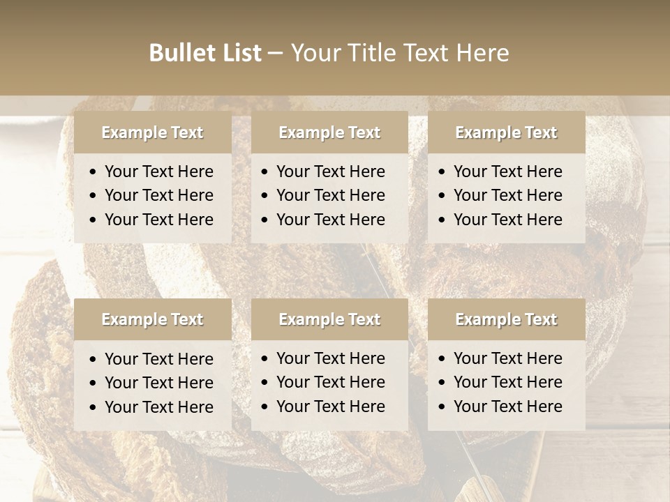 Fresh Sliced Yeast PowerPoint Template