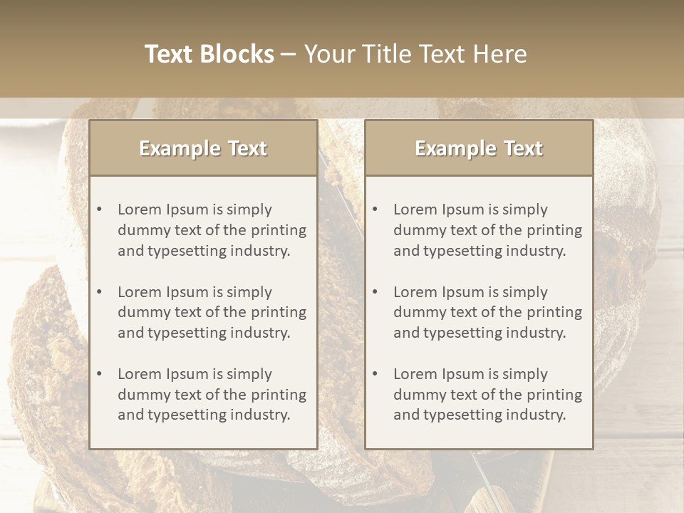 Fresh Sliced Yeast PowerPoint Template