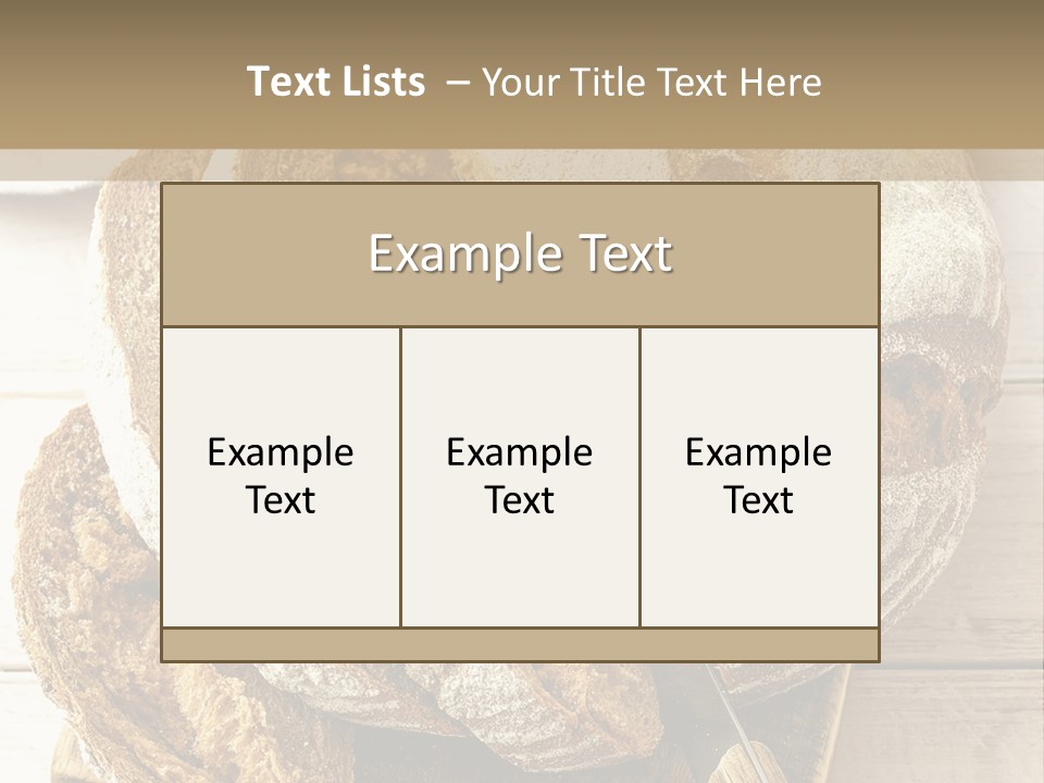 Fresh Sliced Yeast PowerPoint Template