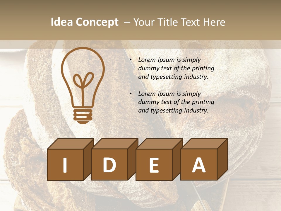 Fresh Sliced Yeast PowerPoint Template