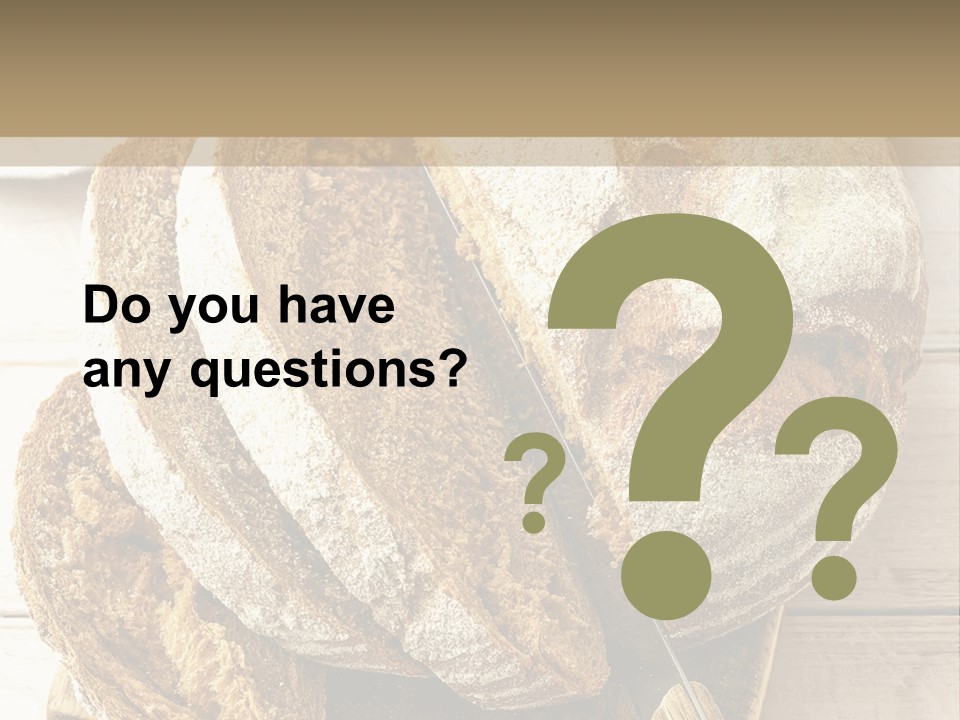 Fresh Sliced Yeast PowerPoint Template