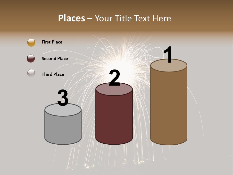 Red Sparkler Spin PowerPoint Template