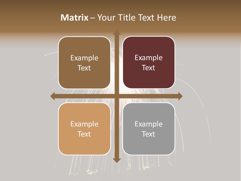 Red Sparkler Spin PowerPoint Template