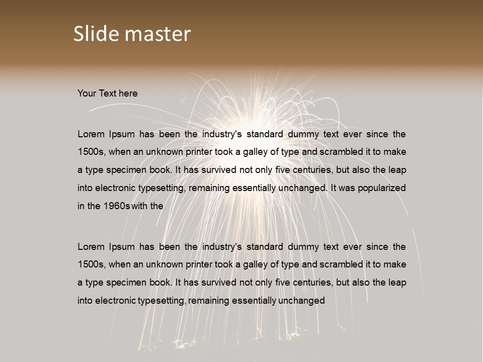 Red Sparkler Spin PowerPoint Template