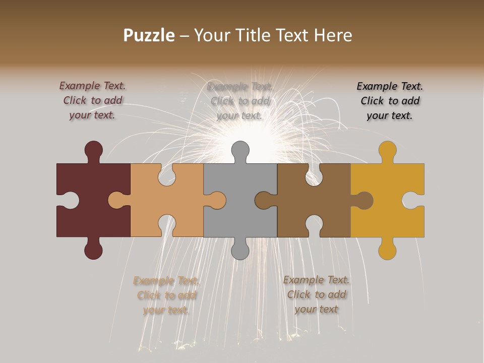 Red Sparkler Spin PowerPoint Template