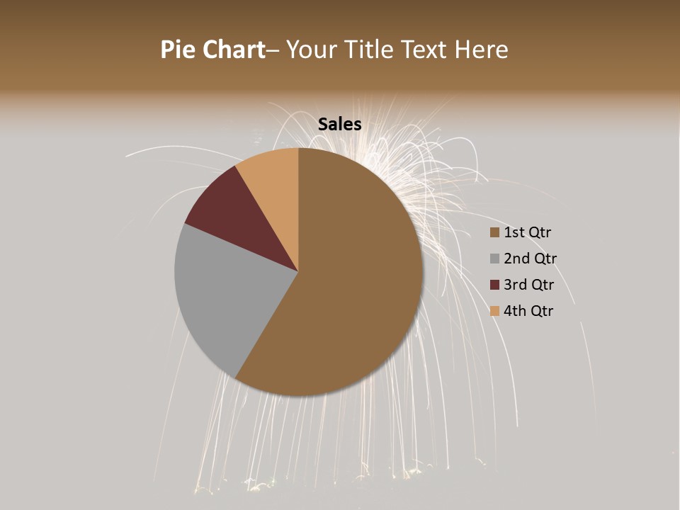 Red Sparkler Spin PowerPoint Template