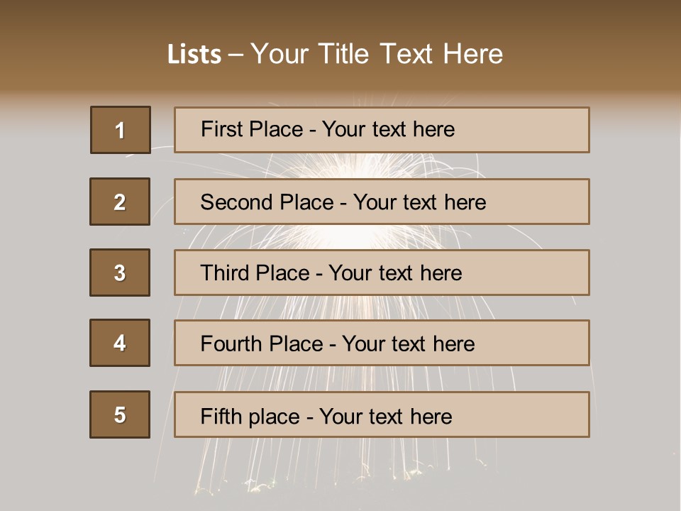 Red Sparkler Spin PowerPoint Template
