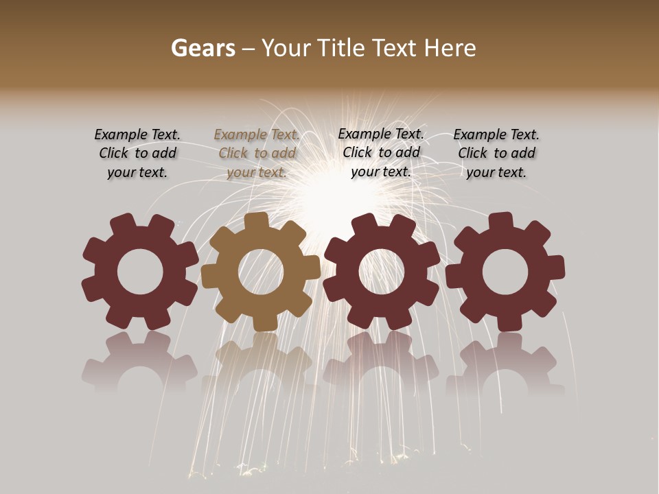 Red Sparkler Spin PowerPoint Template