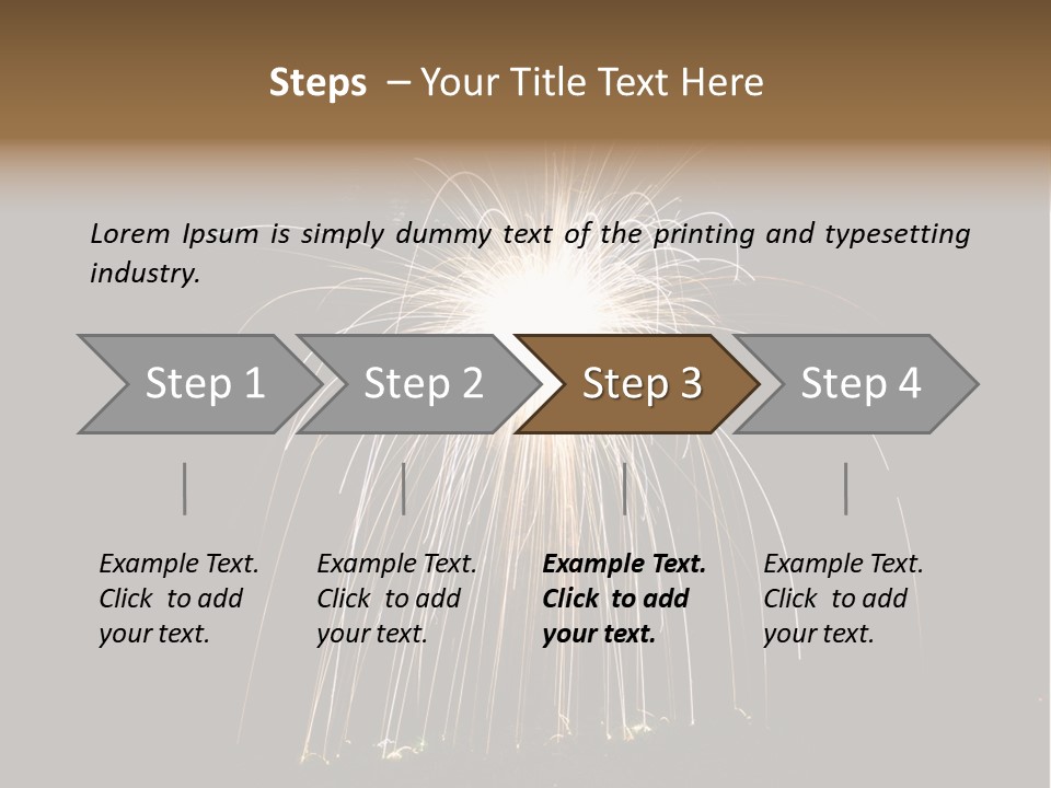 Red Sparkler Spin PowerPoint Template