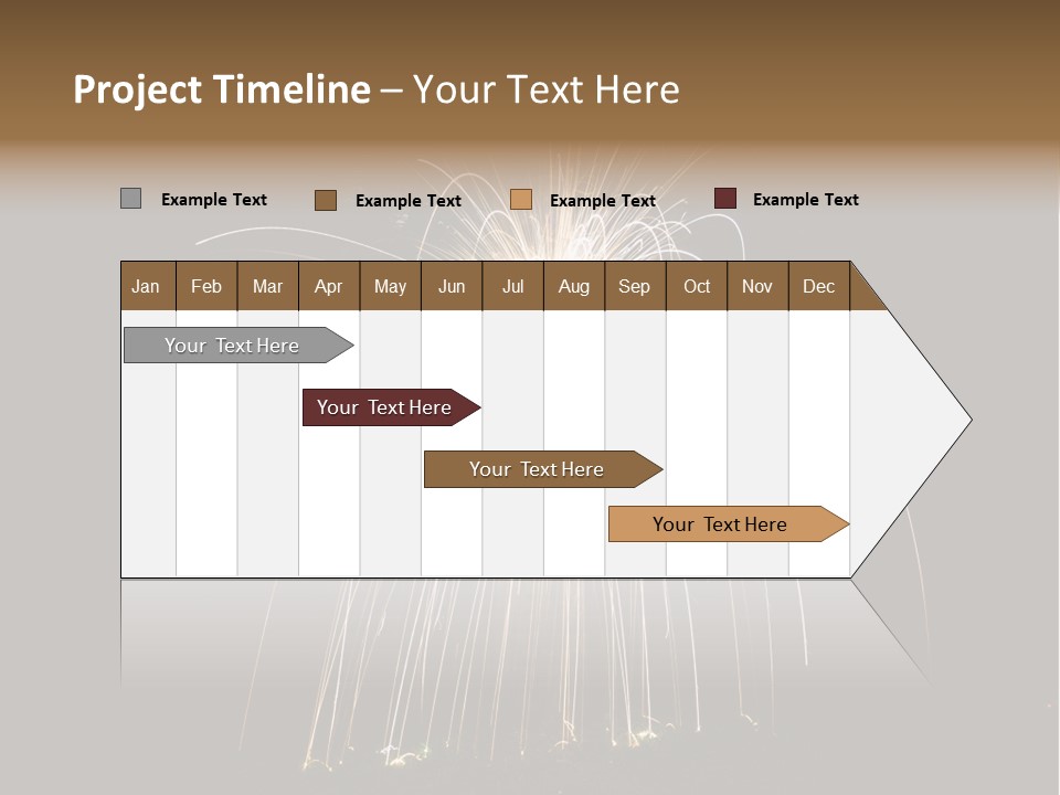 Red Sparkler Spin PowerPoint Template