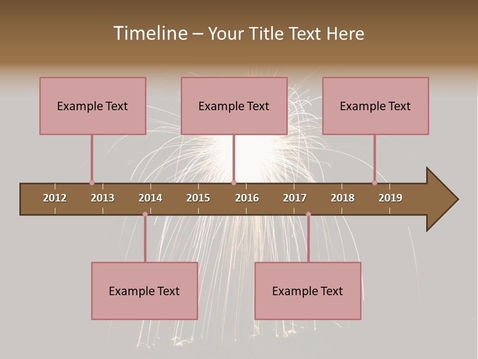 Red Sparkler Spin PowerPoint Template