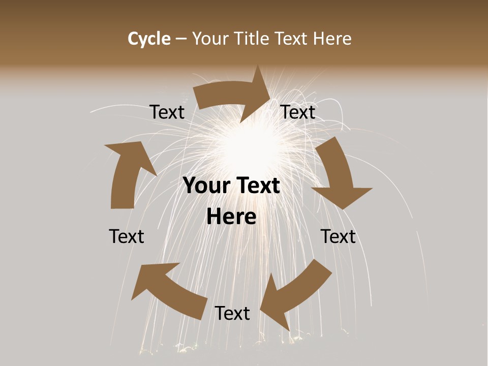 Red Sparkler Spin PowerPoint Template