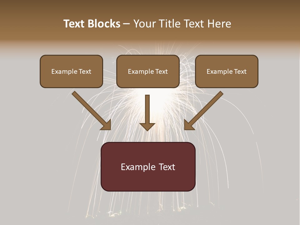 Red Sparkler Spin PowerPoint Template