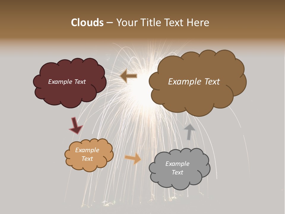 Red Sparkler Spin PowerPoint Template