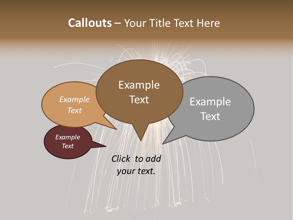 Red Sparkler Spin PowerPoint Template