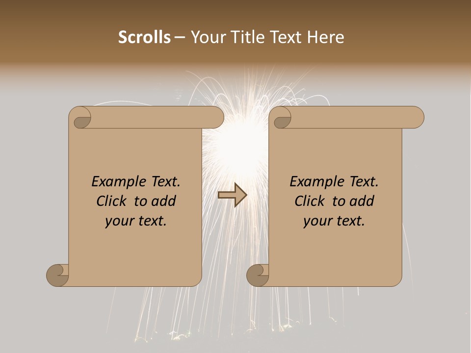 Red Sparkler Spin PowerPoint Template