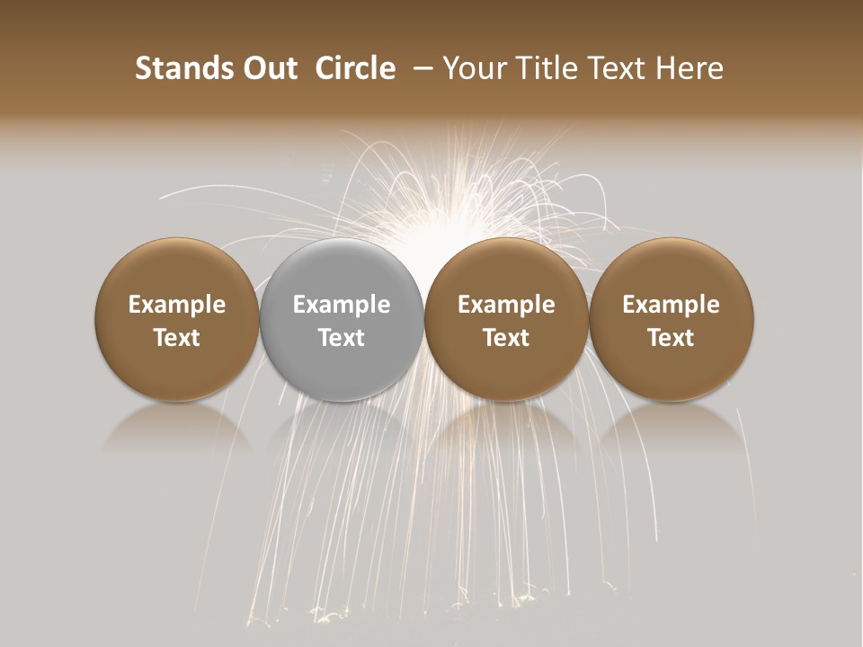 Red Sparkler Spin PowerPoint Template