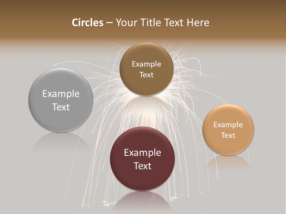 Red Sparkler Spin PowerPoint Template