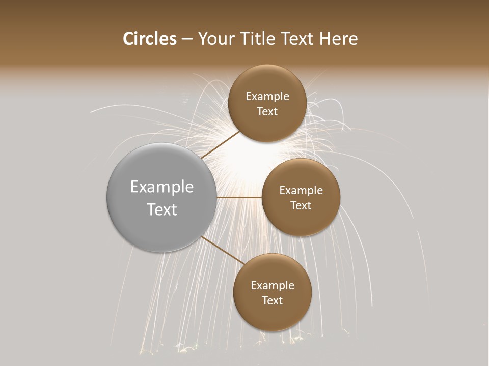 Red Sparkler Spin PowerPoint Template