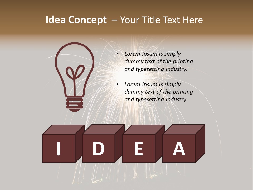 Red Sparkler Spin PowerPoint Template