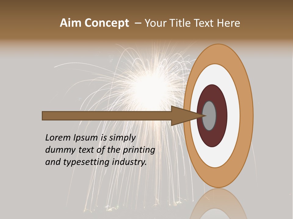 Red Sparkler Spin PowerPoint Template