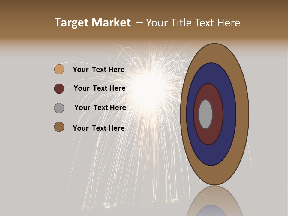 Red Sparkler Spin PowerPoint Template