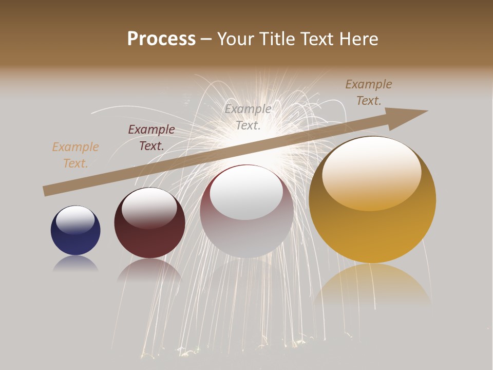 Red Sparkler Spin PowerPoint Template