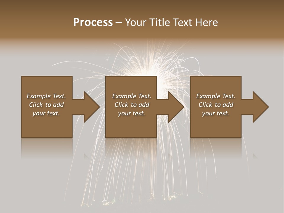 Red Sparkler Spin PowerPoint Template
