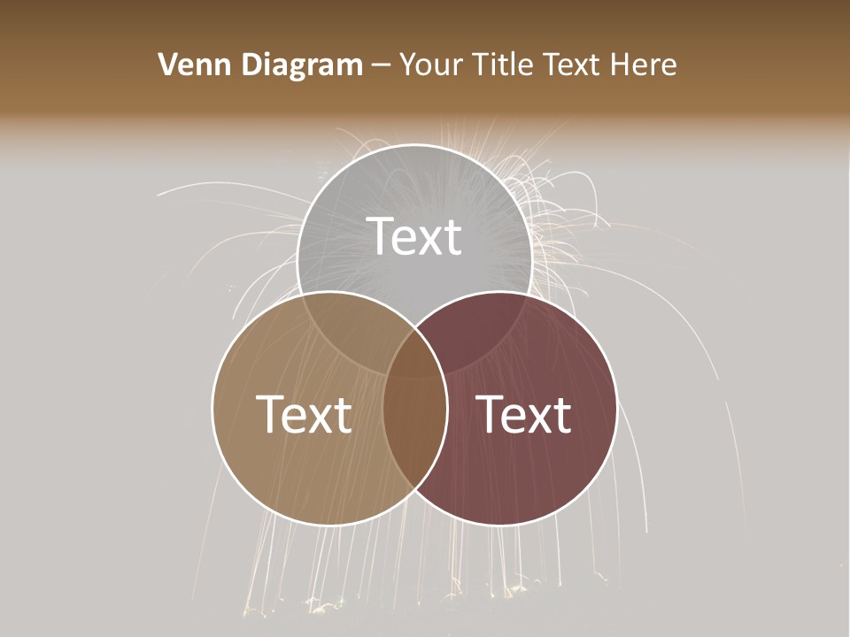 Red Sparkler Spin PowerPoint Template