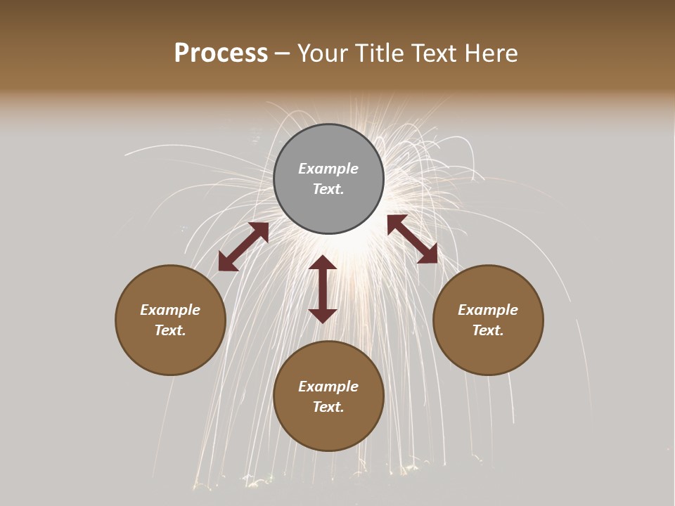 Red Sparkler Spin PowerPoint Template