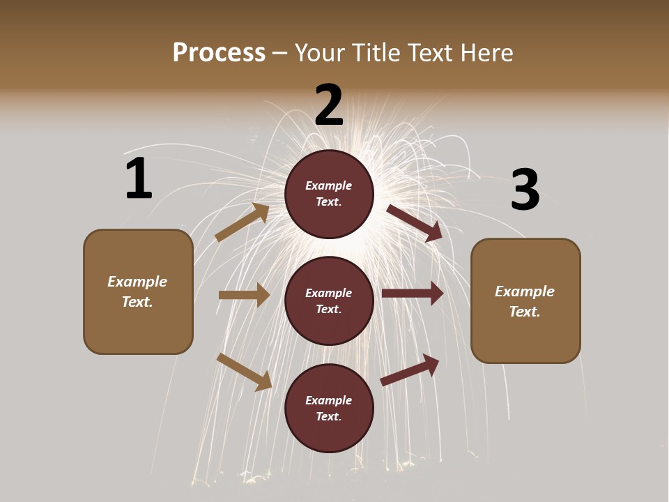 Red Sparkler Spin PowerPoint Template