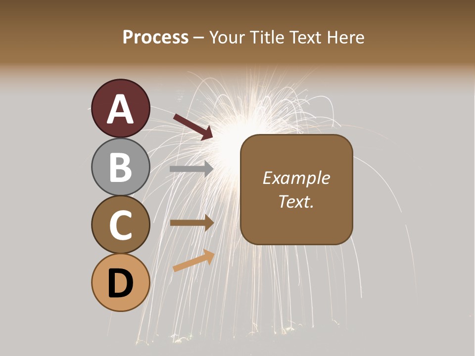 Red Sparkler Spin PowerPoint Template