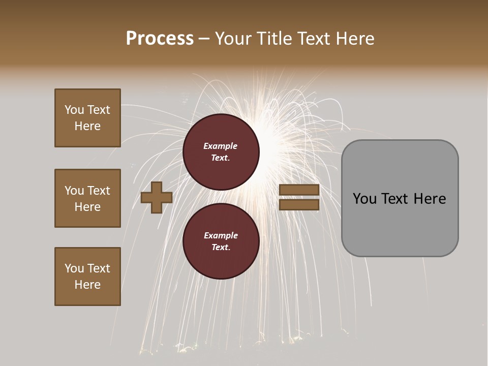 Red Sparkler Spin PowerPoint Template