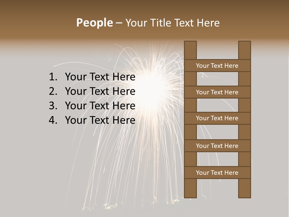 Red Sparkler Spin PowerPoint Template