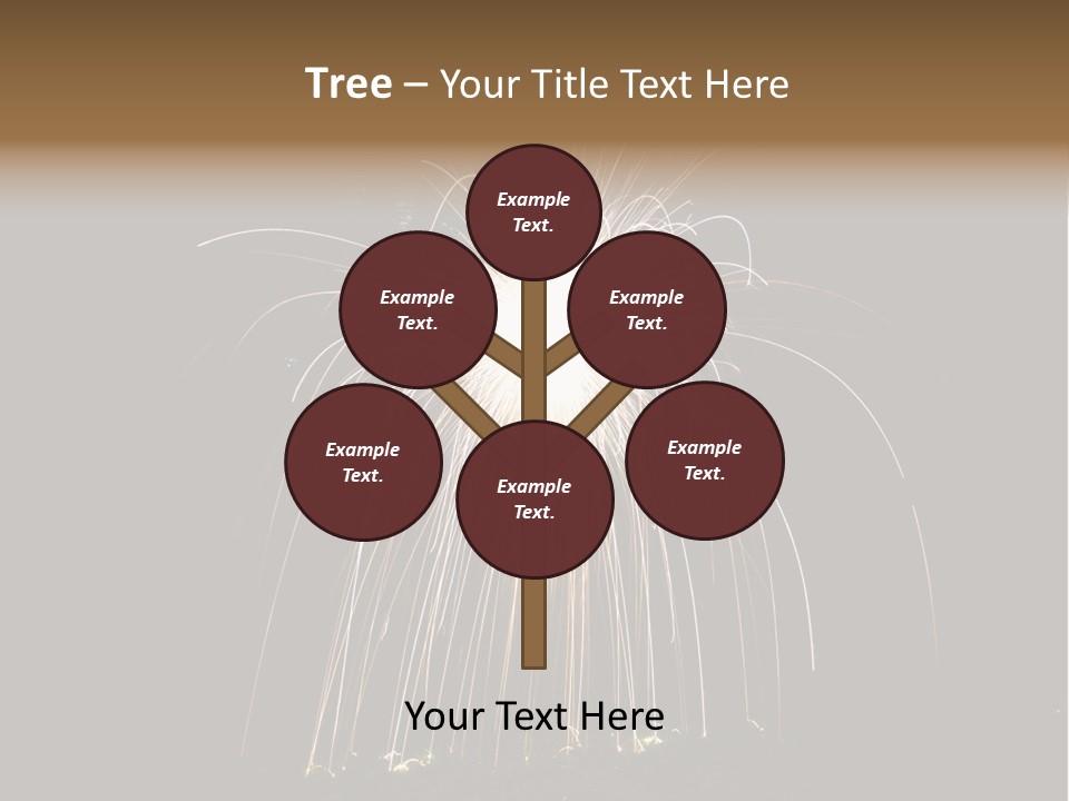 Red Sparkler Spin PowerPoint Template