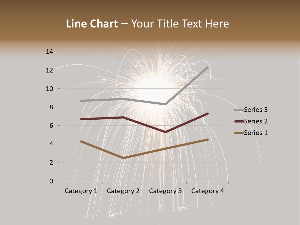 Red Sparkler Spin PowerPoint Template