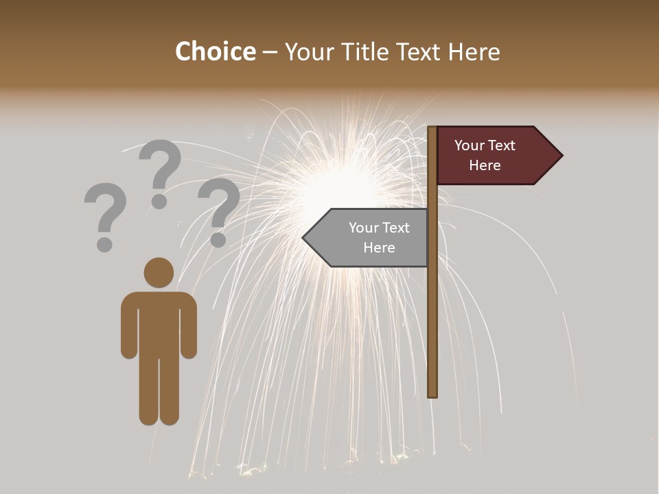 Red Sparkler Spin PowerPoint Template