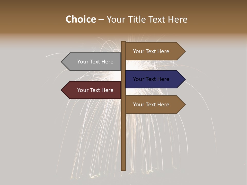 Red Sparkler Spin PowerPoint Template