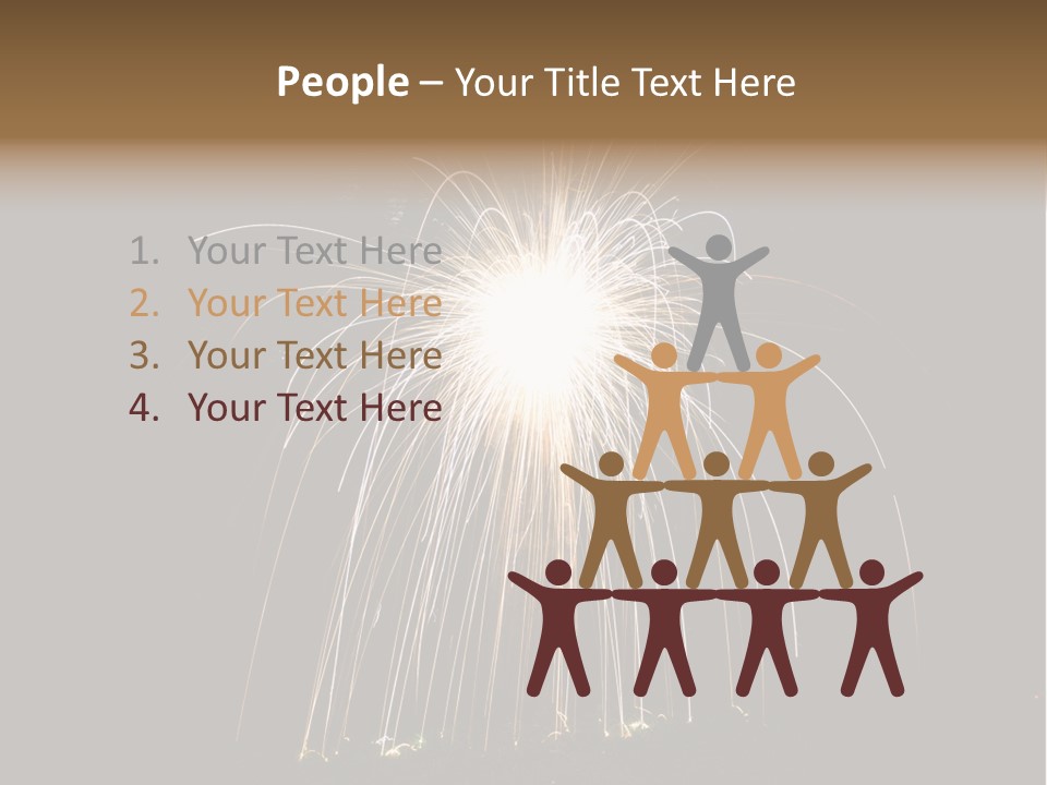 Red Sparkler Spin PowerPoint Template