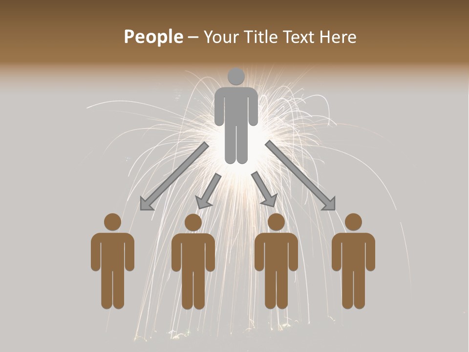 Red Sparkler Spin PowerPoint Template