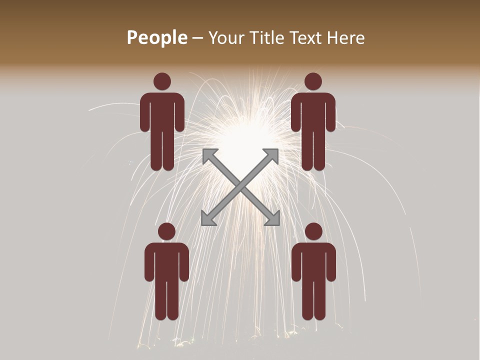 Red Sparkler Spin PowerPoint Template