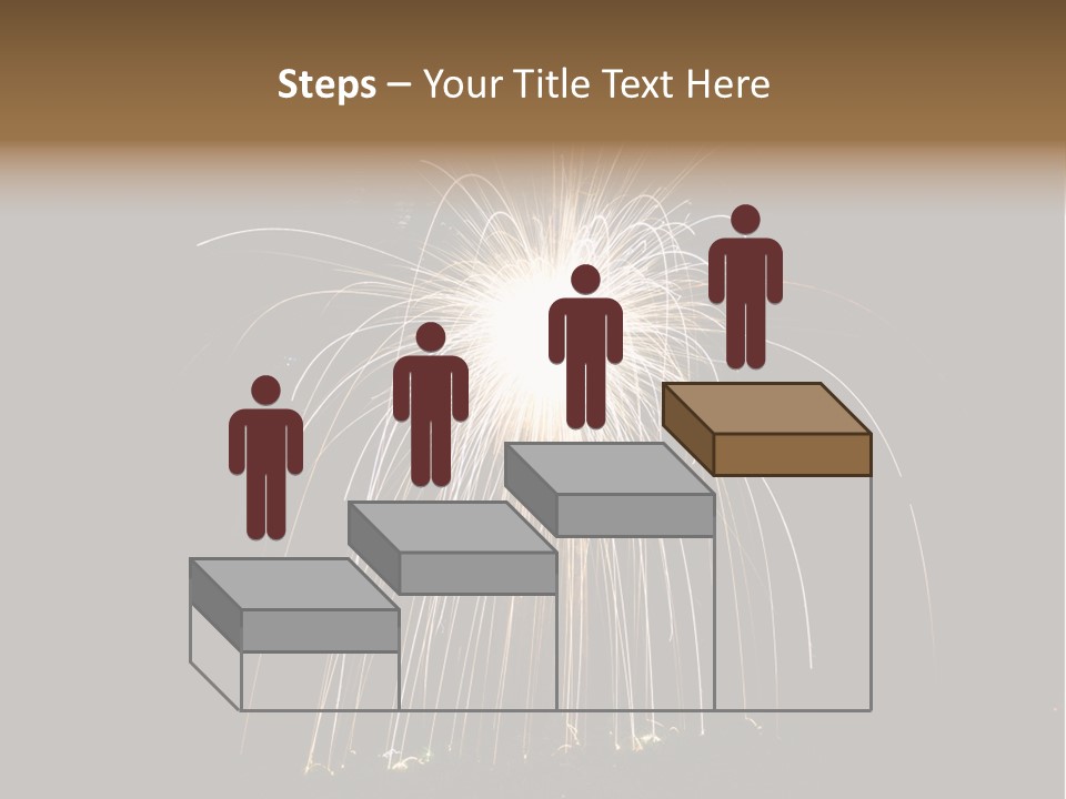 Red Sparkler Spin PowerPoint Template