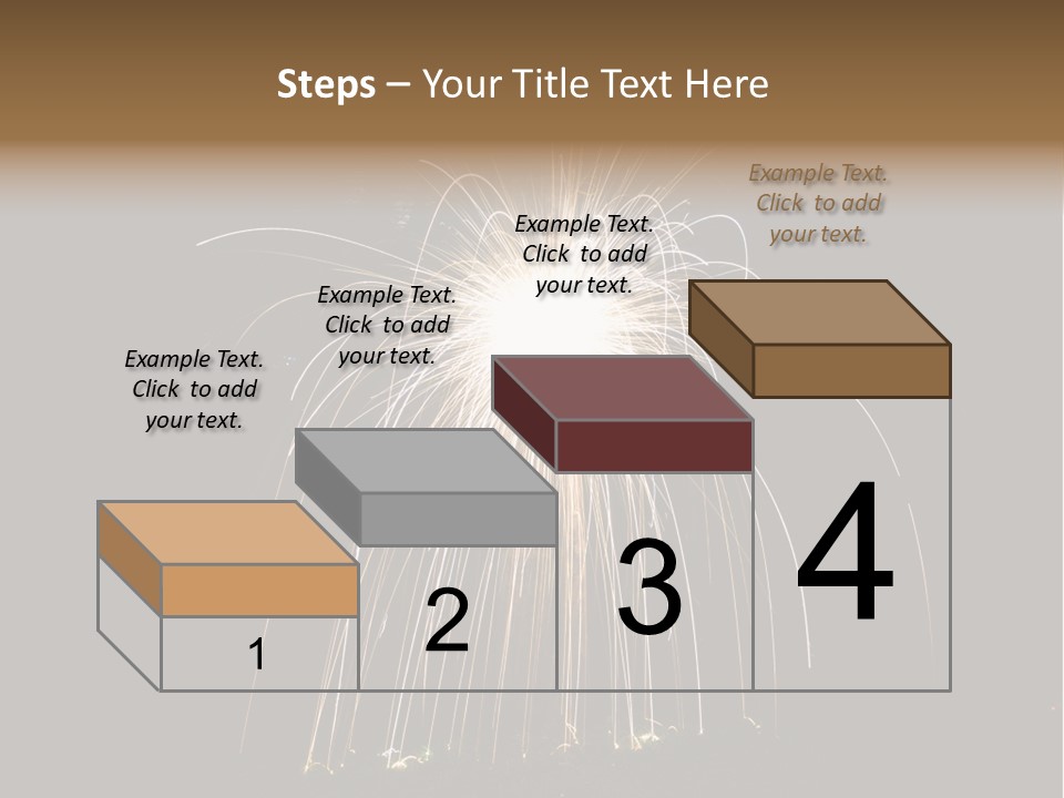 Red Sparkler Spin PowerPoint Template