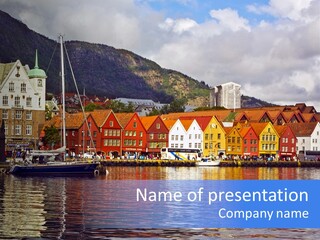 Norway Hills Landscape PowerPoint Template