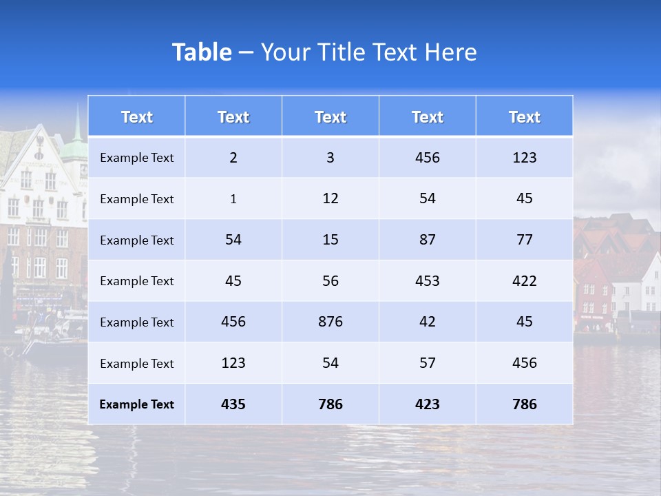Norway Hills Landscape PowerPoint Template