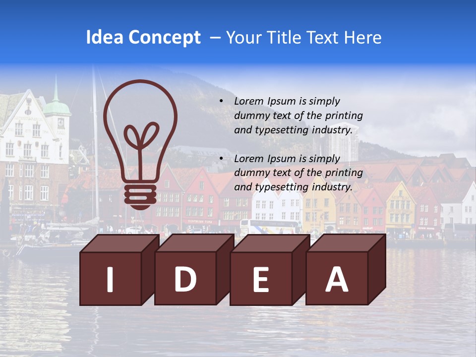 Norway Hills Landscape PowerPoint Template