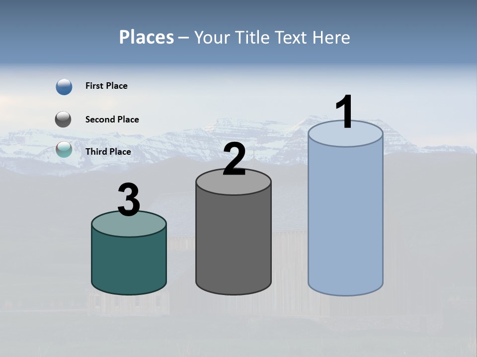 Barn Wood Rural Utah Views PowerPoint Template