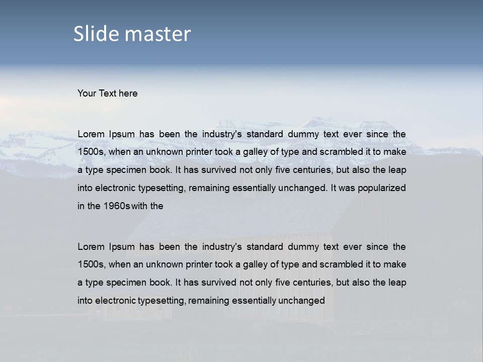 Barn Wood Rural Utah Views PowerPoint Template