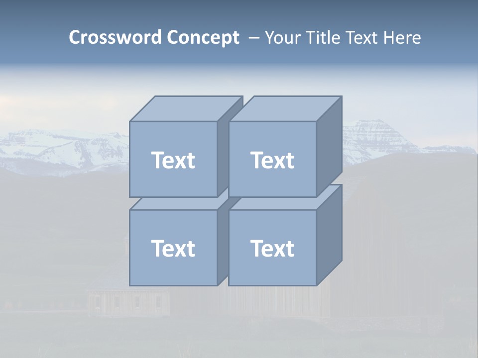 Barn Wood Rural Utah Views PowerPoint Template