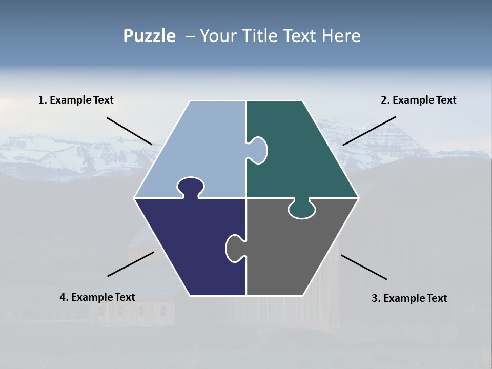 Barn Wood Rural Utah Views PowerPoint Template